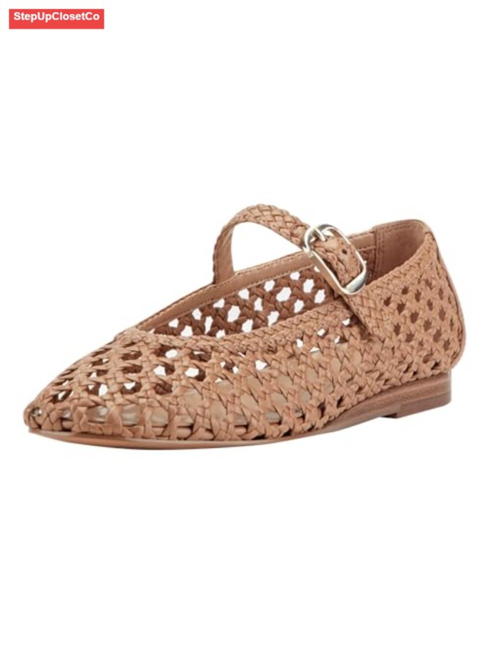 Marc Fisher LTD Evonna Buckle Closure Leather Flats